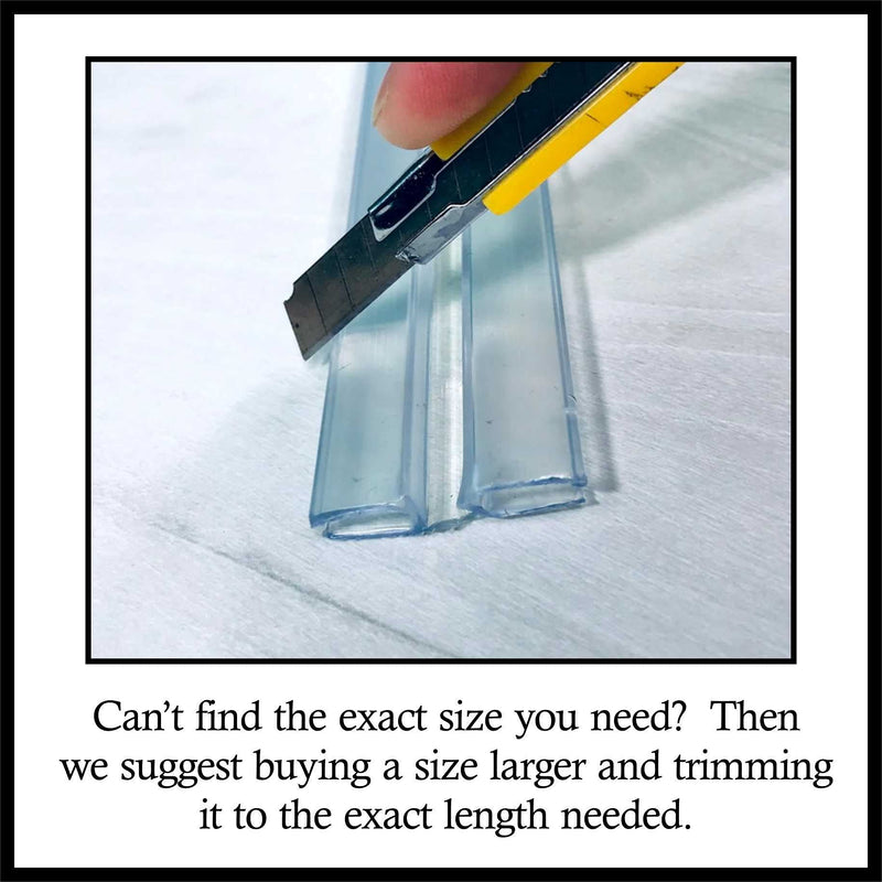 [Australia - AusPower] - DistinctAndUnique New Clear PVC Piano Style Living Hinge for 3/16" (4.5mm) Material: No Screws or Glue - DIY for Plexiglass, Acrylic, Glass & More (24 inch, 2 Pack) 