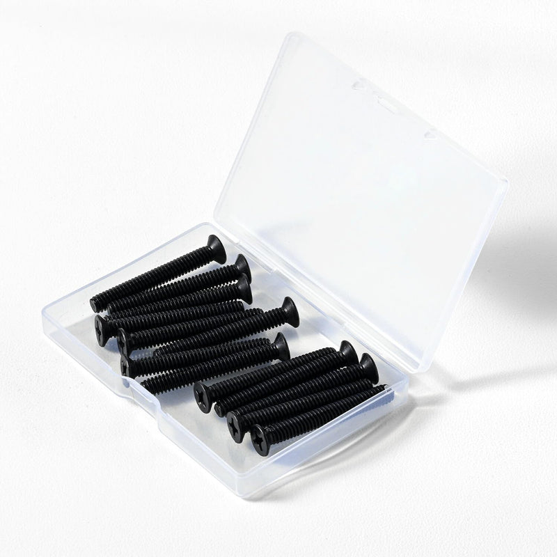 [Australia - AusPower] - 1/4-20 x 1-1/4'' (20 Pack) Flat Head Machine Screw, Phillips Drive, Black Oxide 304 Stainless Steel 18-8, Bright Finish, Fully Machine Thread 1/4 x 1-1/4'' 