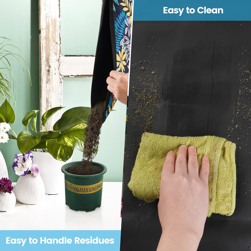 Onlysuki 2 PCS 43.5" x 29.5" Extra Large Repotting Mat for Indoor Plants Transplanting and Dirt Control Plant Gift for Plant Lovers Extra Large 43.5" X 29.5" 2pcs Colorful Leaf Print