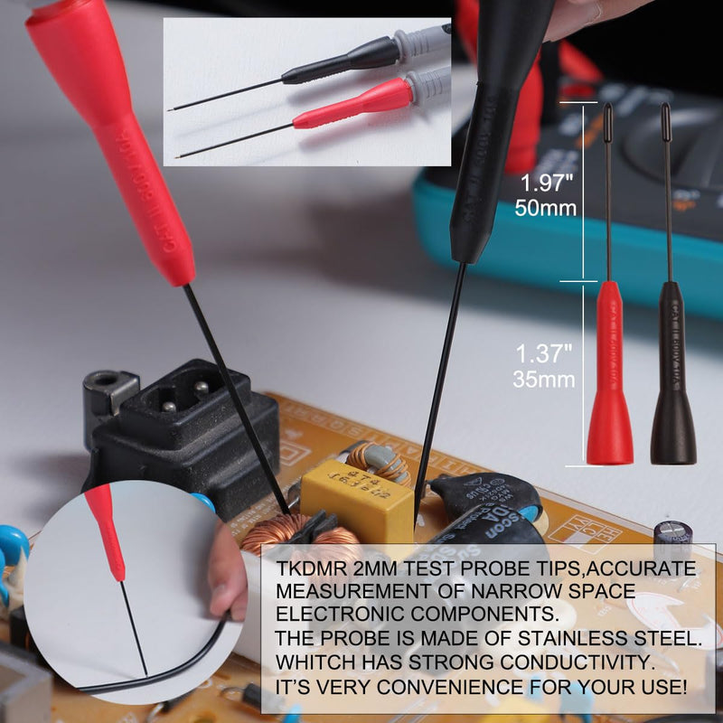 [Australia - AusPower] - TKDMR 19Pcs Electrical Multimeter Test Leads Set with Alligator Clips Test Hook Test Probes Lead Professional,5 Colors Jumper Wires Kit 1000V 10A CAT.II TKDTL2908 