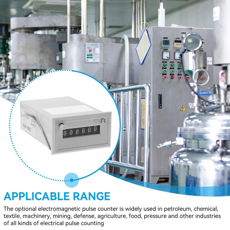 [Australia - AusPower] - Agatige Electromagnetic Counter, DC 12V 6-Digit Pulse Counter, Electromagnetic Frequency Counter, Pulse Counter, LCD Display, Frequency Counter, Pulse Signal Counter, Electromagnetic Counter 