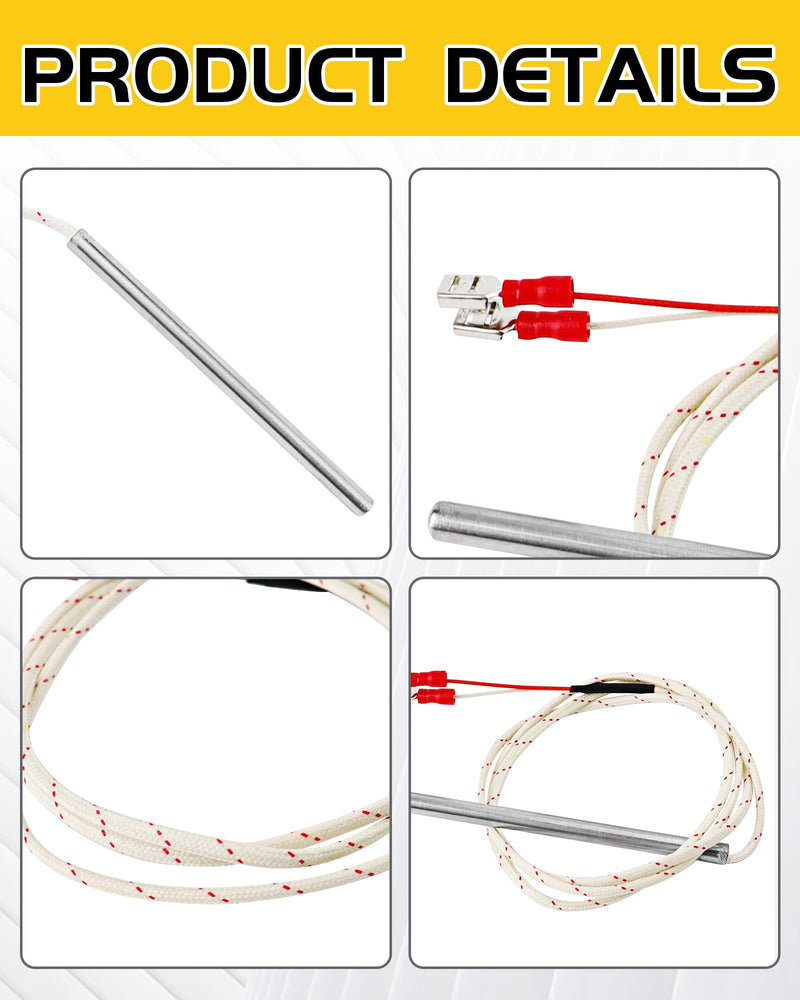 [Australia - AusPower] - Commercial Oven Temperature Sensor Probe Replace for 353589-1 00-353589-00001, Replacement Temperature Probe Compatible with Vulcan Hart Models 