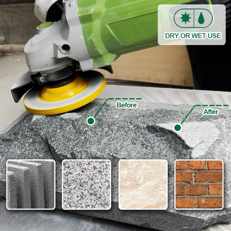 [Australia - AusPower] - Diamond Grinding Cup Wheel - 4.5"/115mm Turbo Row Angle Grinder Cup Wheel for Cutting,Grinding,Smoothing,Shaping Concrete,Marble,Granite,Masonry,Brick 7/8"-5/8" Arbor 4.5" Turbo 