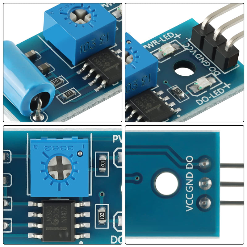 [Australia - AusPower] - 5Pcs SW-420 Vibration Sensor Module Vibration Switch Alarm Sensor Module for Arduino 