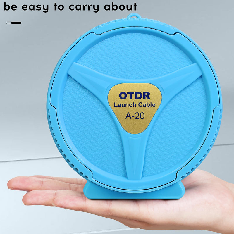 [Australia - AusPower] - OTDR Launch Cable Box SCUPC-SCAPC 500m OTDR Transmission Cable Box 9/125um Single-Mode Fiber Optic Tester Optical Fiber Dead Zone Eliminator FTTH Testing Tool 