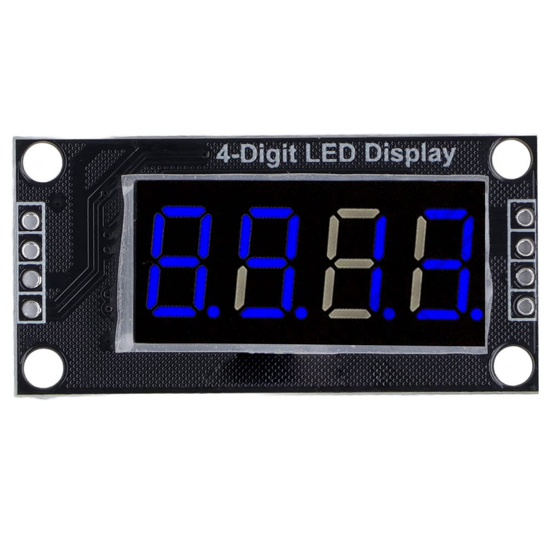 Led Segment Display, 4 Digit Tube Led 7 Segment Display Module TM1637 Drive Chip Tube Clock Display 0.36in Blue Display Led, Led Segment Displays