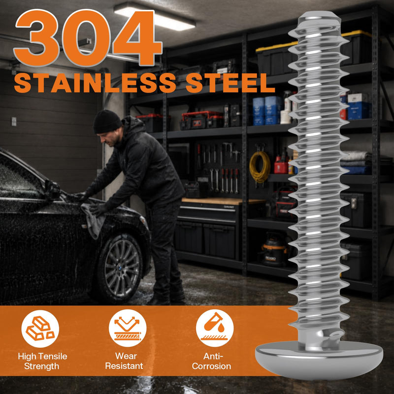 Machine Screws Assortment kit,820PCS #10-24#8-32#6-32#4-40 Phillips Pan Head Screws Bolts, 304 Stainless Steel for Electrical Wall Socket,Household Repairs #4#6#8#10 Phillips Head