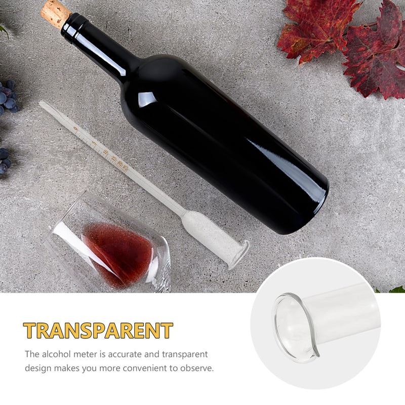 [Australia - AusPower] - Glass Alcohol Meter for Wine, 0-25% Alcohol Tester,Vinometer for Wine Accurate Vinometer 