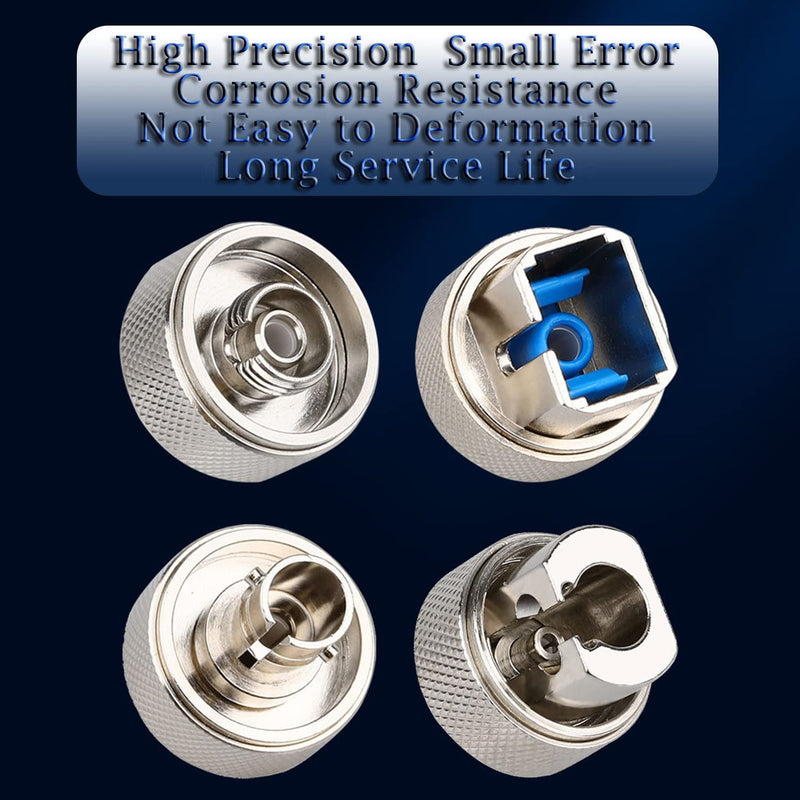 [Australia - AusPower] - LC/SC/FC/ST OTDR Fiber Optic Adapter Connector for Fiber Opticl Tester Optical Power Meter Testing (4 in 1) FC & SC & ST & LC 4 