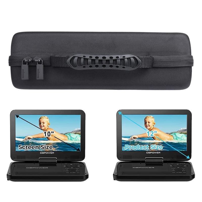 [Australia - AusPower] - co2CREA Hard Case Replacement for DBPOWER 11.5" 12" Portable DVD Player Black 