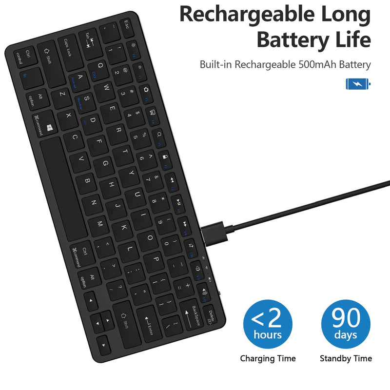 [Australia - AusPower] - TaIYanG Bluetooth Keyboard for iPad Wireless Keyboard Compatible iPad 10th/iPad 10.2(9th/8th/7th Generation),iPad Air 5th/4th, iPad Pro 11/12.9, iPad 9.7, iPad Mini and All Bluetooth Devices (Black) Black 