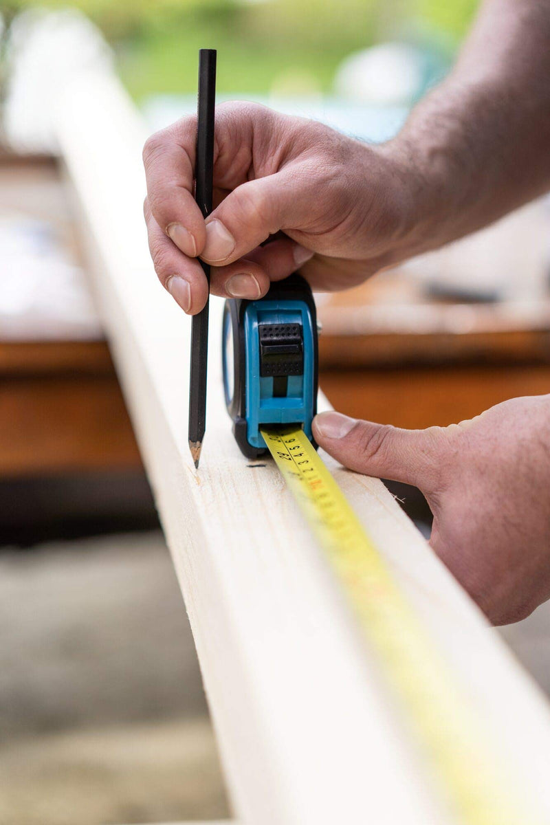 [Australia - AusPower] - HAZET Tape Measure 2154N-5, 5 meters/16.4 feet, Reduced kinking and Resistant Coating, Automatic retraction Due to Quality Spring and Double Tape Measure Marking 4.9 m 