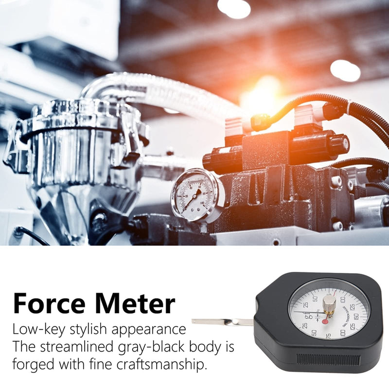[Australia - AusPower] - Mxzzand Gram Tension Meter Dial Tensionmeter Pressure Pull Tester Gage Double Needle Switch Force Gauge 150g for Measuring Force 