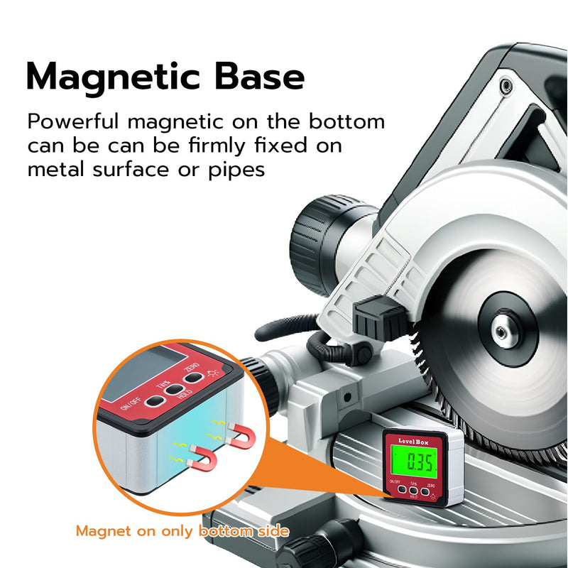 [Australia - AusPower] - Mcbazel Digital LCD Protractor Inclinometer, Angle Finder Inclinometer 