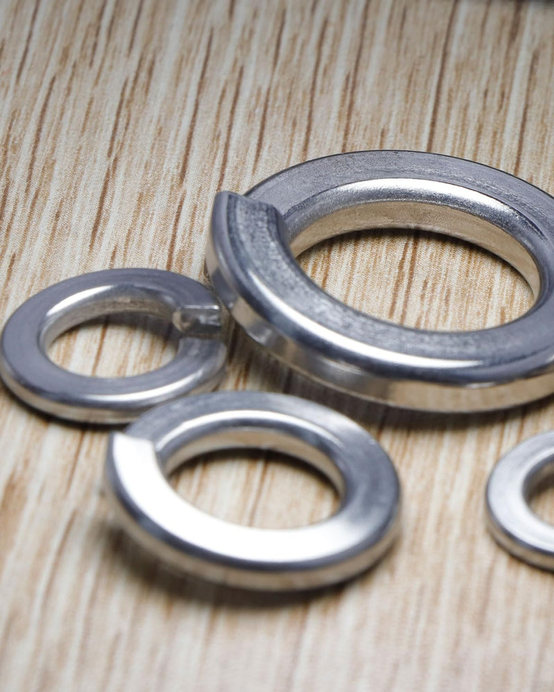 [Australia - AusPower] - 1/4" Spring Lock Washers - 304 Stainless Steel - Pack of 50 - Secure Fastening and Rust Resistance 1/4" 