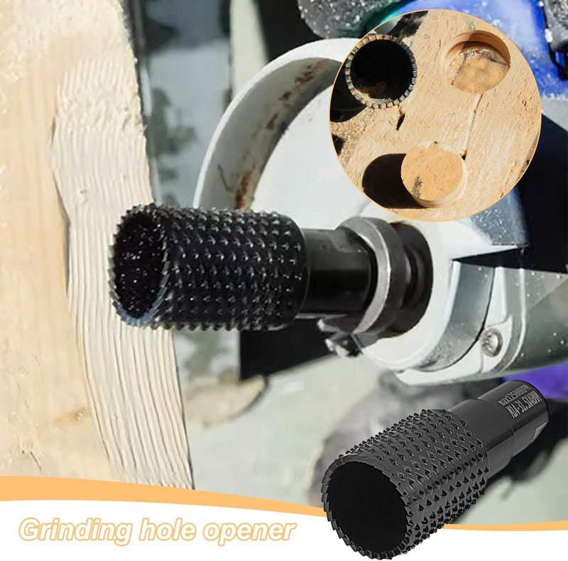 [Australia - AusPower] - Pack of 3 Ball Cutter Wood Milling Disc Wood Cutter Grinding Discs M14, Rasp Disc Ball Chisel Woodworking Tools, Carpenters Polishing Opening Slotting Grinding Head Angle Grinder Wood 115/125 mm 