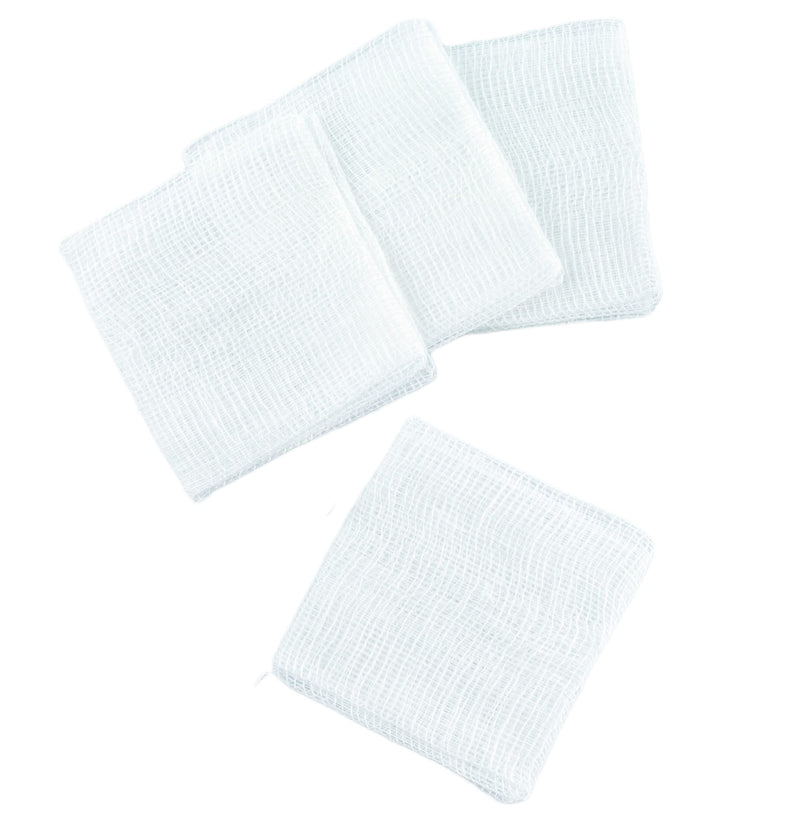 [Australia - AusPower] - Sterile 2'' x 2'' Gauze Pads 12-Ply [Pack of 100] Highly Absorbent 100% Cotton 2x2 Woven Dressing Sponges for First Aid Wound Care - Individually Packed Pouches + 1 Roll of Medical Tape - 2''x2'' 2x2 (100 Pack) 