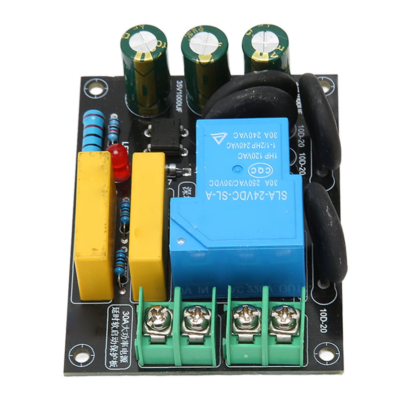 [Australia - AusPower] - ZJchao 30A 6600W Soft Start Module, PCB Oversized Relay Thermistor 10D 20 Defend Machine Excessive Starting Current AC 110V-250V High End Voice Frequency Power Input for High Power Devices Requiring 