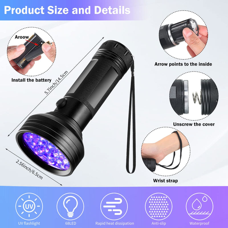 [Australia - AusPower] - Tallew Refrigerant Leak Detector with LED Light Auto Air Conditioner Tool Test Detection Kit Halogen Gas Leakage Tester 68 Flashlight UV Protective Glasses 
