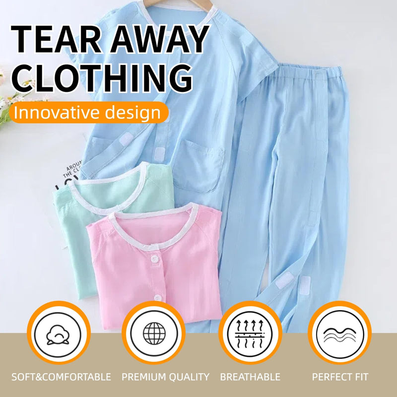 [Australia - AusPower] - WEEOATAR Hospital Gown Disability Aids for Kid Post Surgery Clothing, Full Open, Easy to Wear with Magic Stickers, Incontinence Clothing for Boys and Girls (Green, 150cm/59.0in) Green 