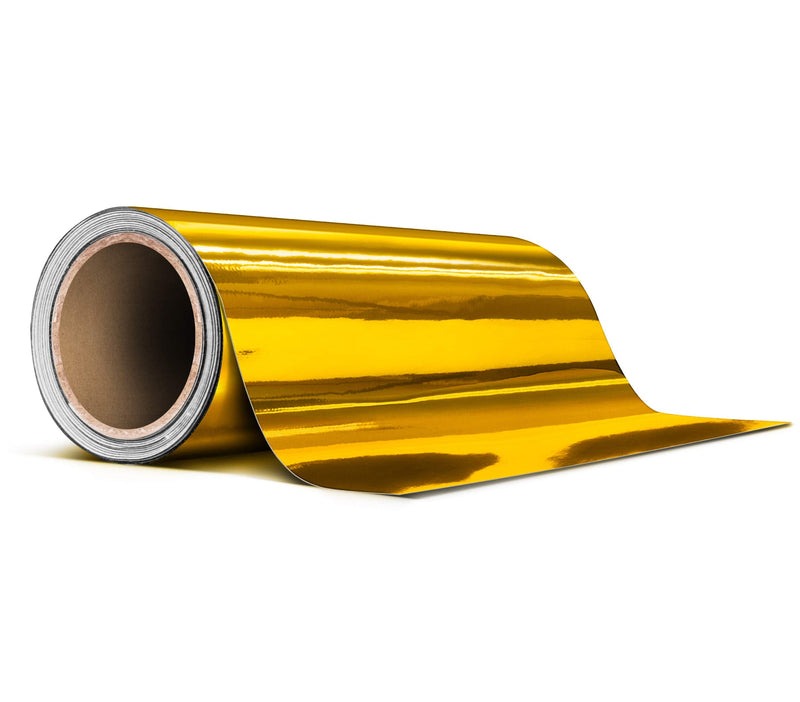 VViViD Gloss Gold Chrome Air-Release Vinyl Adhesive Tape Roll (6 Inch x 30ft) 6" x 30ft