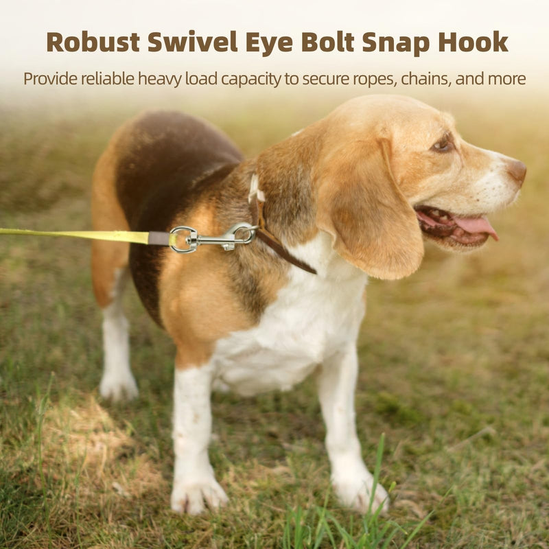 [Australia - AusPower] - 26 PCS Swivel Snap Hooks, 2.67 Inches Swivel Eye Bolt Snap Hook, Zinc Alloy Single Ended Trigger Bolt Hook, Scuba Diving Clips, Heavy Duty Snap Hooks for Flag Pole Rope Pet Leash Camera Strap 