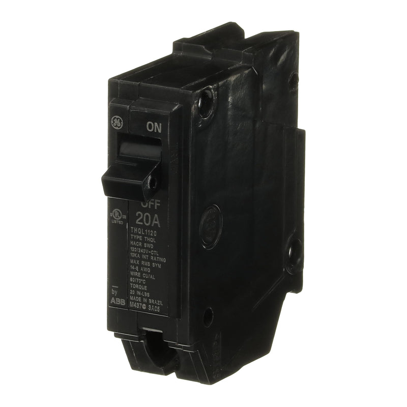 [Australia - AusPower] - ABB Q-Line® THQL1120 Q Line 20A Single-Pole Circuit Breaker • 120/240 VAC, 20 Amp, 10 kA Interrupt • THQL One-Pole Load Center Circuit Breaker • Non-Interchangeable Thermal Magnetic Trip 