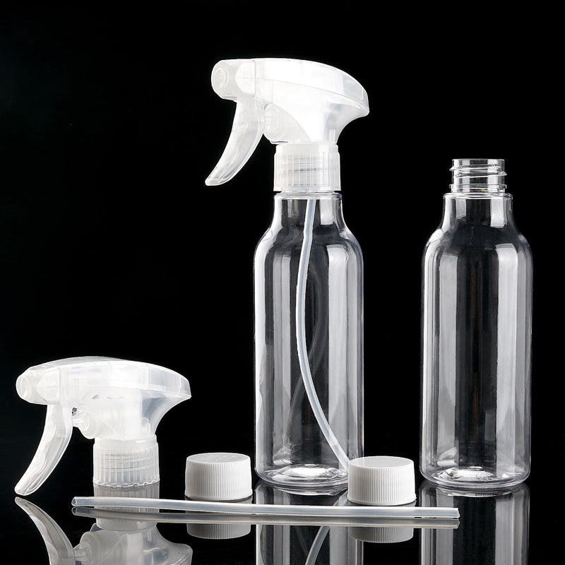 [Australia - AusPower] - Cosywell Plastic Spray Bottles 8.8oz/260ml 2 Pack Empty Spray Bottle for Cleaning Mist/Stream Heavy Duty Water Spraying Bottle for Cooking Solutions Essential Oils Hair Care(Clear) A-Clear 
