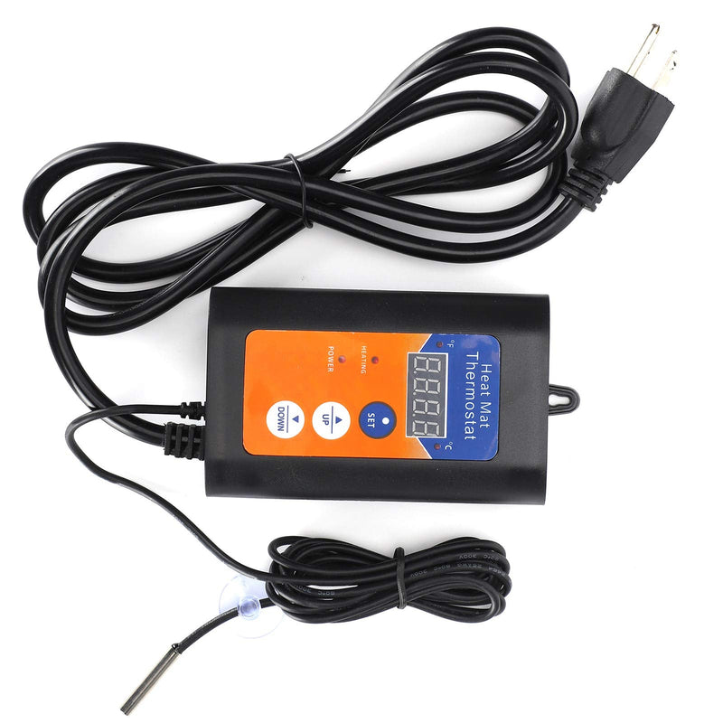[Australia - AusPower] - LiebeWH Digital Temperature Controller 1000W with LCD Display for Reptile Terrarium and Home Brewing 