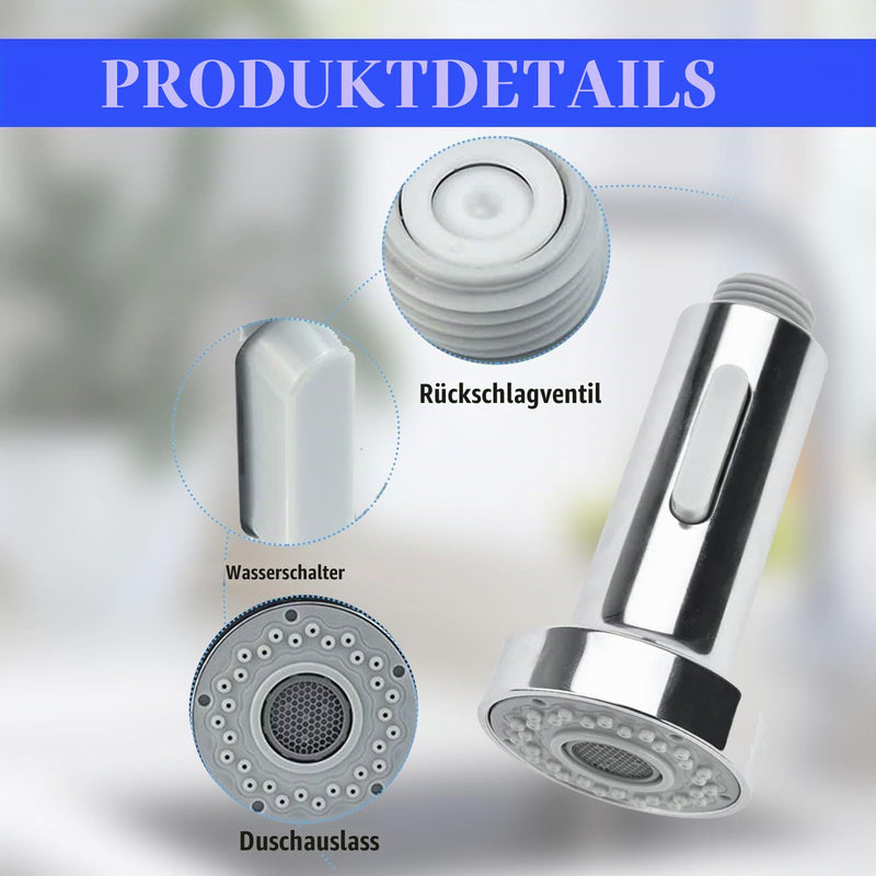 2 Modes Tap Attachment Kitchen, Shower Head, Kitchen Tap, Kitchen Shower, Tap Shower Attachment, Dish Rinser Replacement Head, Pull Out Shower Head, Hand Shower Water Saver for Tap