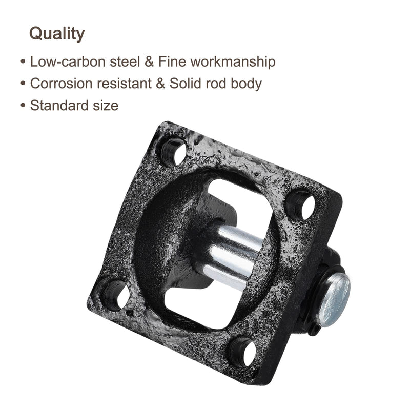 [Australia - AusPower] - PATIKIL 50x50x32mm Air Cylinder Pneumatic Rod Pivot Clevis Mounting Bracket Rear Mount Part, Black 50 x 50 x 32mm 