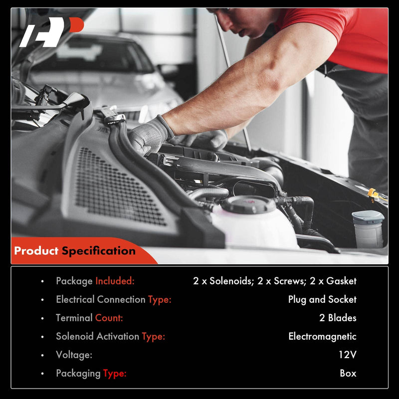 [Australia - AusPower] - A-Premium 2-PC Engine Variable Valve Timing (VVT) Variable Camshaft Timing (VCT) Control Solenoid Compatible with Ford, Lincoln and Mercury Vehicles - 4.6L 5.4L 3V Engine - Replaces 8L3Z-6M280-B 