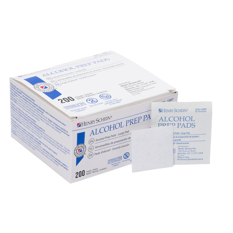 [Australia - AusPower] - Alcohol Prep Pads, Large, 2-ply, Sterile, Pack of 1 (200) 1 Count (Pack of 200) 