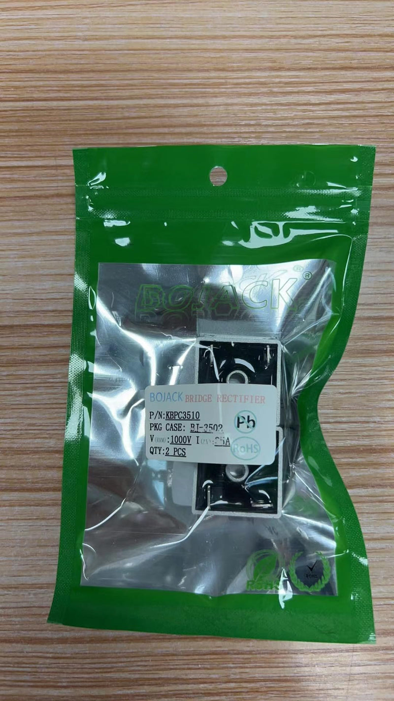 [Australia - AusPower] - BOJACK KBPC3510 35A 1000V Bridge Rectifier Diodes Axial KBPC3510 35 Amp 1000 Volt Full Wave Electronic Silicon Diodes(Pack of 2 Pcs) KBPC3510-2PCS 