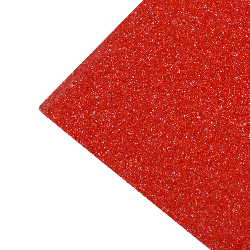 uxcell Anti Slip Traction Grip Tape, 80 Grit Frosted Surface PVC Warning Tape Waterproof for Steps, 16 Ft x 4 Inch(LxW) Red