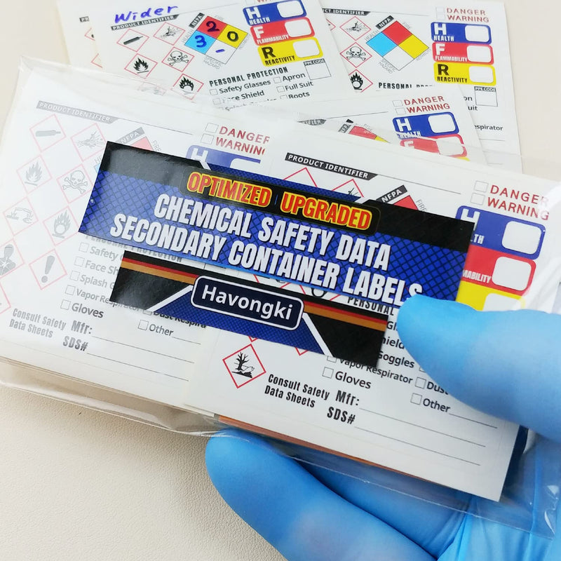 2-1/2'' x 2-1/2'', Optimized GHS Labels Hazardous Chemical Safety Data Stickers - HAZCOM Secondary Container HMIS OSHA MSDS Hazard NFPA SDS MSD Hazmat Sheet 100 Labels, 2-1/2" X 2-1/2"