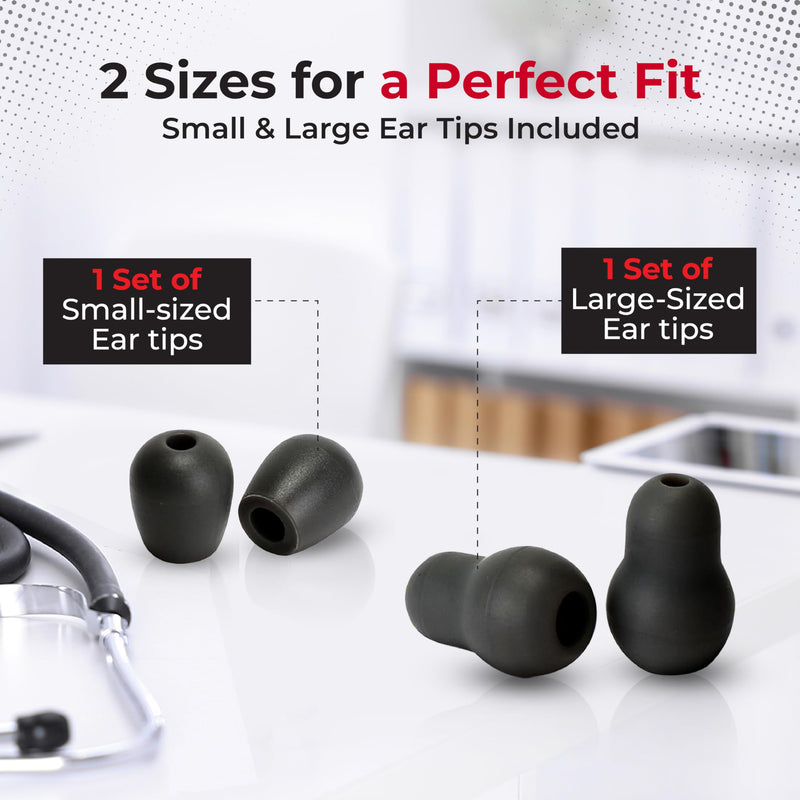 [Australia - AusPower] - Stethoscope Replacement Ear Tips, Ear Pieces - Compatible with Littmann Stethoscope Classic 3, Cardiology 3 & Cardiology 4, Classic III, Cardiology III & IV 