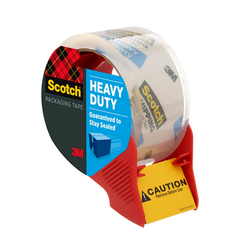 [Australia - AusPower] - Scotch Heavy Duty Shipping and Moving Packing Tape, Clear, Packing and Moving Supplies, 1.88 in. x 54.6 yd., 4 Tape Rolls with 4 Dispensers 4 Rolls 