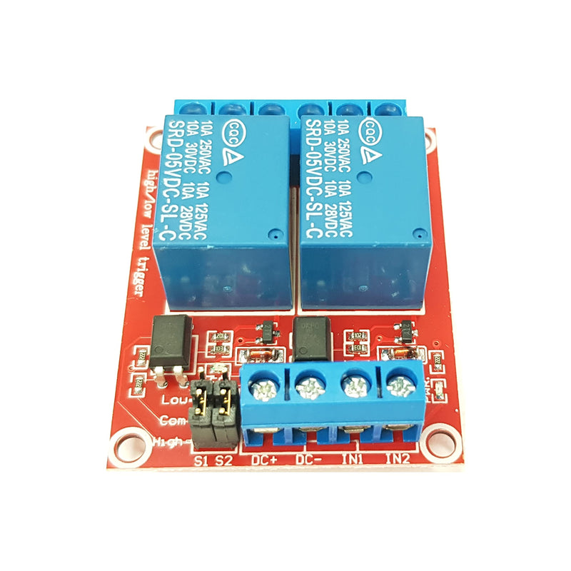 [Australia - AusPower] - 2-Channel Relay Module 5V for Arduino, ESP32, ESP8266, Raspberry Pi, 2 Pieces 2-channel 