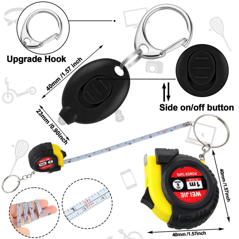 [Australia - AusPower] - 36 Pcs Mini Screwdriver Keychains Tape Measures Mini Tools Bulk for Adults Men Father Birthday Party Gifts 36 