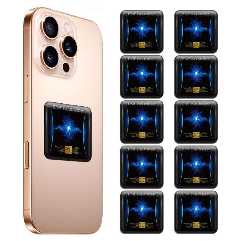 10 Pcs Phone Protection Stickers Neutralizers for Smart Phones/Tablets/Laptops/Computer/WiFi/Priner/TV Electronic Devices Blockers 1 Blue 10 Pcs