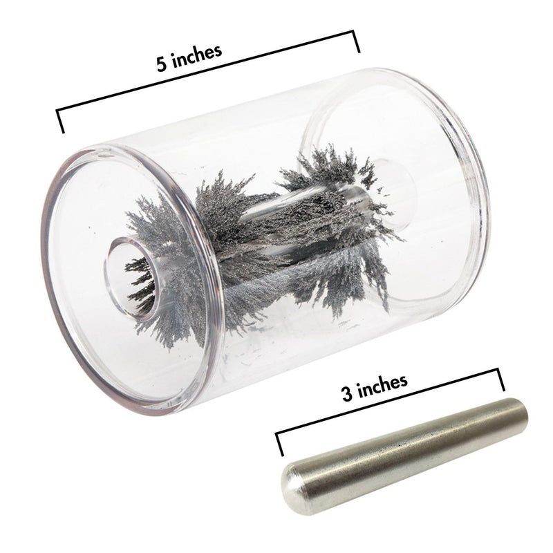 [Australia - AusPower] - Dowling Magnets Mysterious Magnet Tube with Steel Filings - 3D Magnetic Field Viewer - Magnet Science Kit - Iron Filings and Magnet for Science Experiments - Makes Learning Magnetism Fun! Item SS31 
