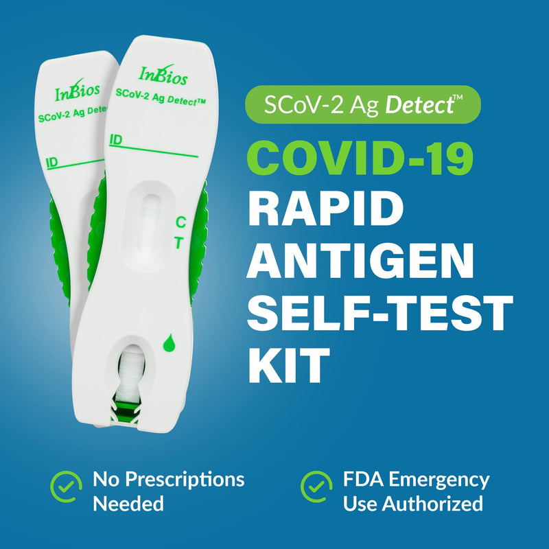 [Australia - AusPower] - COVID-19 Antigen Rapid Test, 1 Pack, 2 Tests Total, Easy To Use – No Mixing Step, SCoV-2 Ag Detect Rapid Self-Test, FDA Emergency Use Authorized, Test at Home 