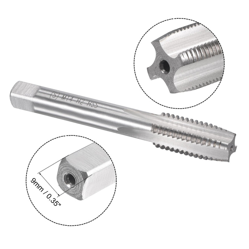 [Australia - AusPower] - uxcell M14 x 2mm Metric Tap and Die Set, Machine Thread Screw Tap with Round Threading Die, Tap & Die Kit for Nut Screw Bolt Thread Repair 