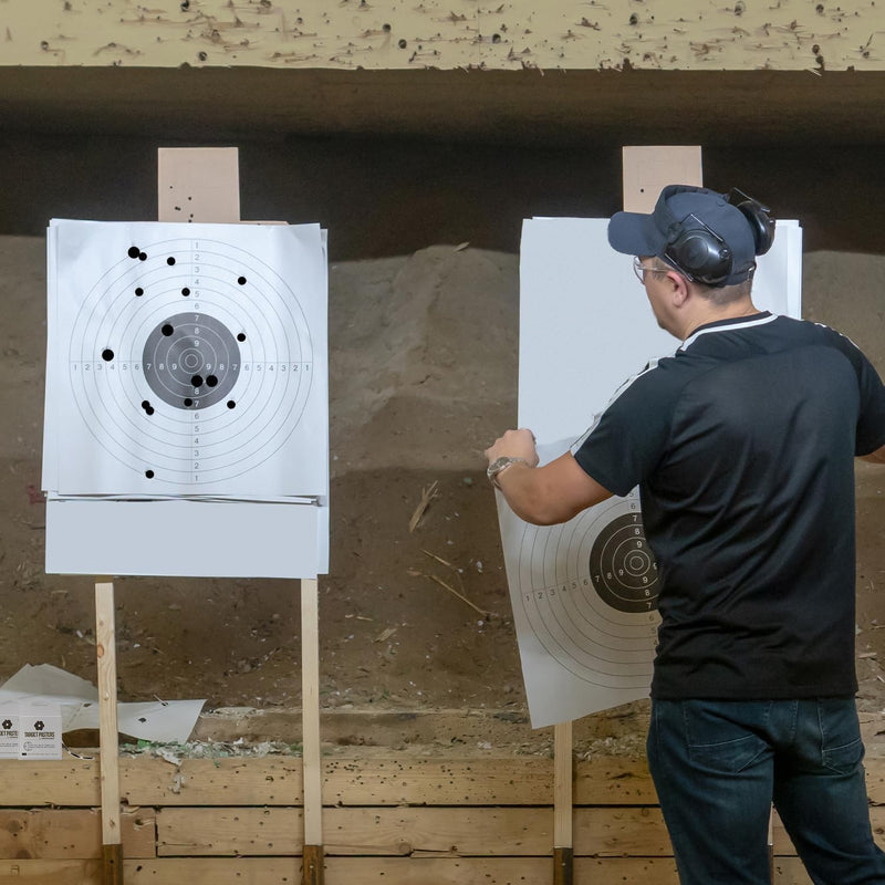 ChromaLabel 1 Inch Permanent Round Target Pasters for Shooting and Marksmanship, 1000 Labels per Dispenser Box Black 1" Diameter