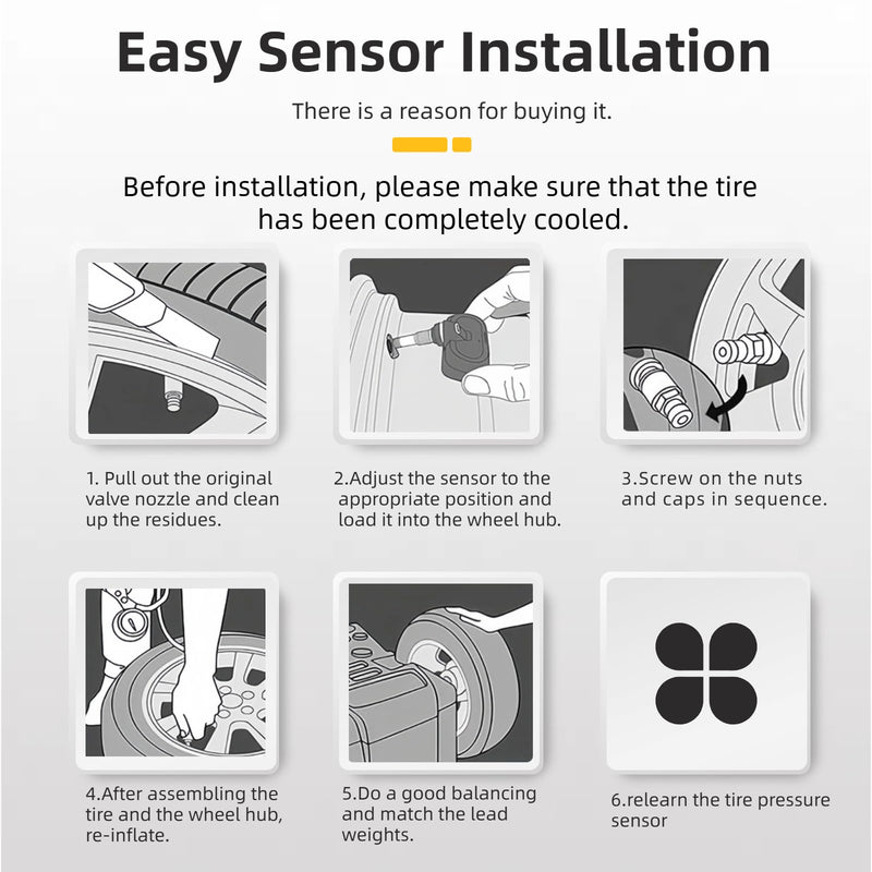 Tire Pressure Monitoring System Sensor (TPMS) Compatible with Sentra Rogue Sport Qx50 55 407003VU0A 407003VU0B 407004CB0A 407004CB0B 407004CB1A 407004CB1B 407005663R 407006UA0A 40700CB0A 433 Mhz 4-pc
