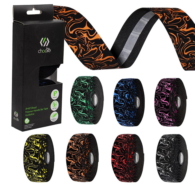 Chooee Road Bike Handlebar Tape,2PCS Bicycle Bar Tape,Red/Blue/Green/Yellow/Orange/Purple/Silver/Black Green