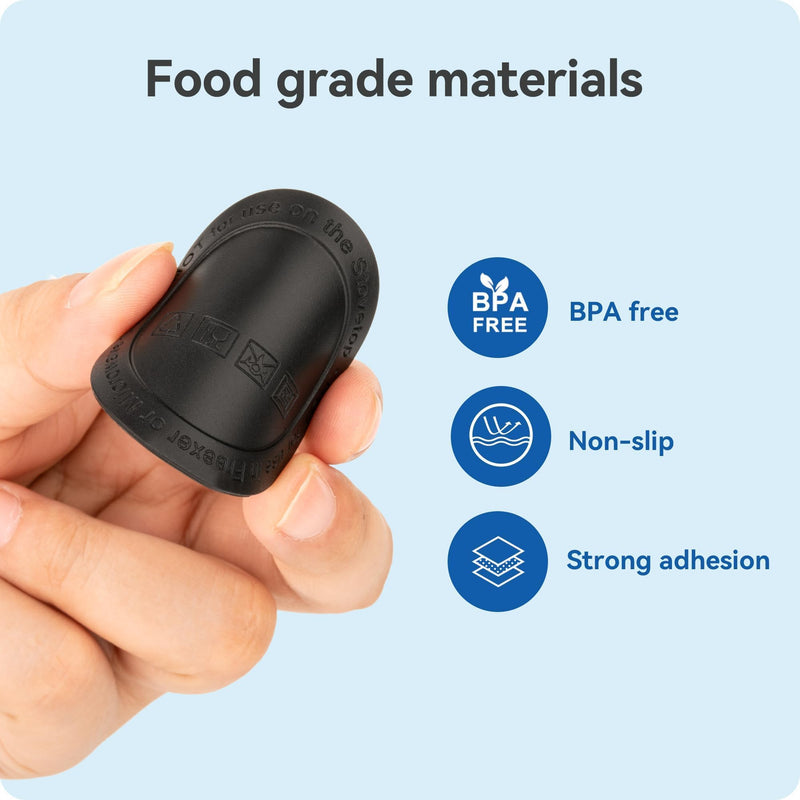 Silicone Bottom Protector for the Bottom of Mugs and Other Containers with a Bottom Diameter of 1.77" 45 mm,Multi-Use Non-Slip Mat (6 Pack) Black 45mm