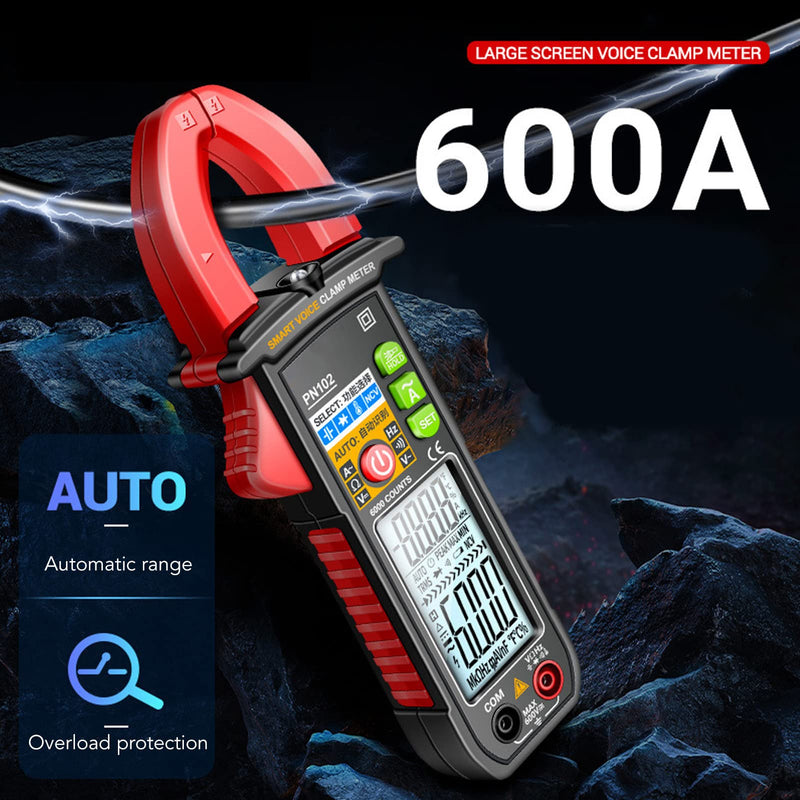 [Australia - AusPower] - Clamp Meter Tester Meter Meters Multimeter for ACDC Electrician Clamp Multimeter Measuring Meter Digital Clamp Meters 