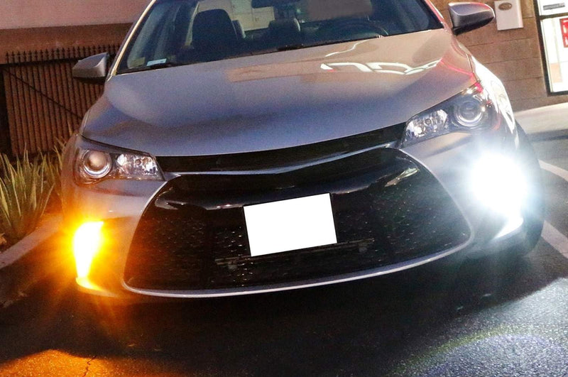 [Australia - AusPower] - iJDMTOY High Power 42-SMD LED Front Turn Signal Light w/White Add-On Feature Compatible With 2015-2017 Toyota Camry LE SE or Special Edition 